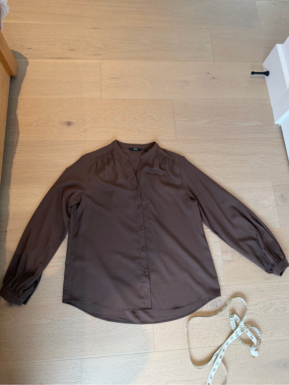 Uniqlo Brown long sleeve blouse